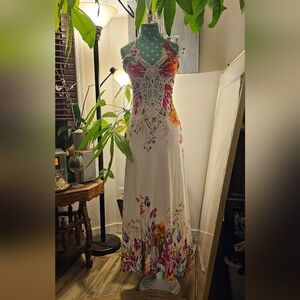 Sky Multicolor Floral Maxi Dress